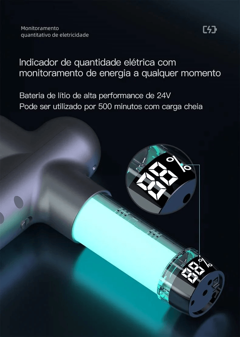 Pistola de Massagem Booster M2 - Alegrem